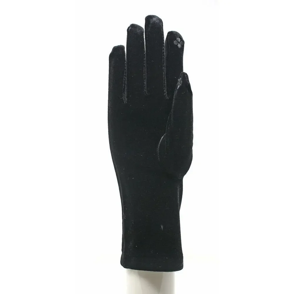 Black Velvet Wrist Length Dress Gloves Church Formal Evening Accessory – Hey Viv